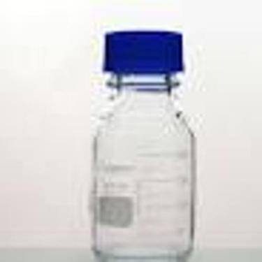 Imagem de Frasco para Reagente Incolor 250ml Tampa Azul GL45 Dispositivo Antigot