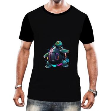 Imagem de Camiseta Camisa Tshirt Animais Cyberpunk Tartarugas Réptel 3 - Enjoy S