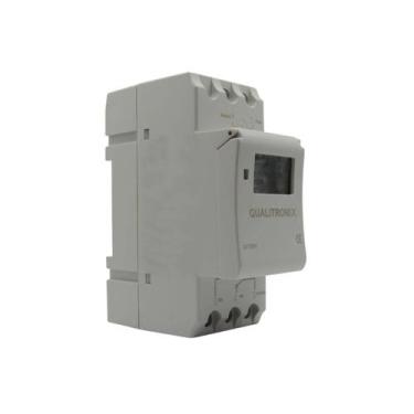 Imagem de Timer Digital para Trilho DIN35mm QTTD01 Temporizador Qualitronix