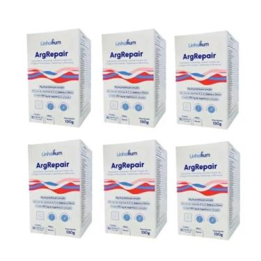 Imagem de Kit 6 Pack Suplemento Argrepair Cicatrização Pós Op Linhahum