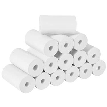 Imagem de 15 rolos de papel de impressão para câmera de impressão instantânea infantil, papel térmico premium para impressora fotográfica, papel de recarga de câmera de impressão instantânea infantil 57 x 30 mm