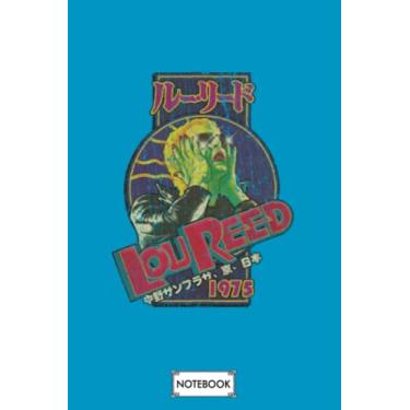 Imagem de Lou Reed Japan 1975 G73719 Notebook: Planner, Matte Finish Cover, 6x9 120 Pages, Journal, Lined College Ruled Paper, Diary