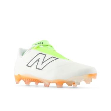 Imagem de New Balance Tênis adulto unissex BurnX4 Lacrosse, Branco/verde/laranja, 15.5 Wide Women/14 Men