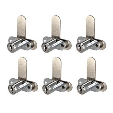 Imagem de Xnrtop Fechaduras de armário com chave semelhante, comprimento do cilindro cabe em 0,4 polegadas, gaveta de arquivo seguro, caixa de correio, caixa de correio, caixa de ferramentas de armazenamento