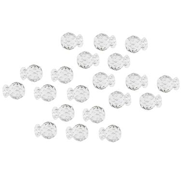 Imagem de Puxador de acrílico de plástico da FarBoat, mini puxador de puxar, utensílios modernos e transparentes para móveis, cozinhas, armários, cômodas, gavetas, caixas de madeira para joias, Redondo