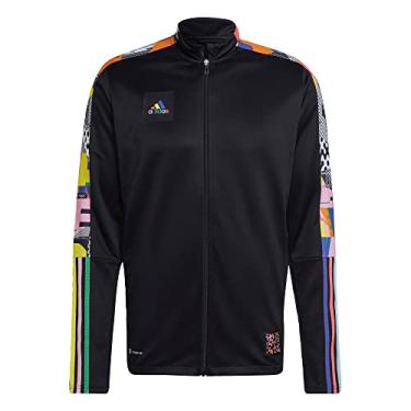 Imagem de adidas, Jaqueta masculina TIRO TRACK ORGULHO, preta/multicolorida, P/P