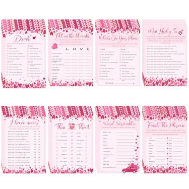 Imagem de Sinload Happy Galentine's Day Game Cards 8 Games for 10 Guests Galentine Activities The Girl's Night Party Ideas Bachelorette Party Favors Best Friend Valentines Gifts for Women Besties Adults 50 Pcs