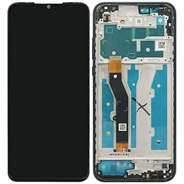 Imagem de Ygpmoiki para Motorola Moto G Play 2021 XT2093 XT2093-3 XT2093-6 XT2093-7 XT2093-1 XT2093DL Tela LCD Touch Display Digitalizador Montagem com Moldura Azul Substituição 16.5 cm