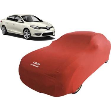 Imagem de Capa Renault Fluence Tecido Lycra Macio Não Risca Pintura - Mz, Vermel