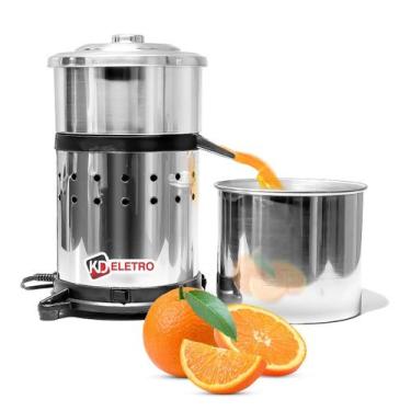 Imagem de Extrator Espremedor Laranja Limão Industrial Profissional Inox Copo 3 