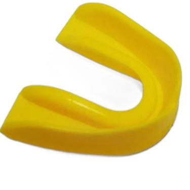 Imagem de Protetor Bucal Gold Sports Simples Moldável em Água Quente, Amarelo, Ú