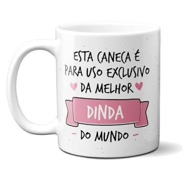 Imagem de Caneca Xícara Porcelana Presente Uso Exclusivo Dinda