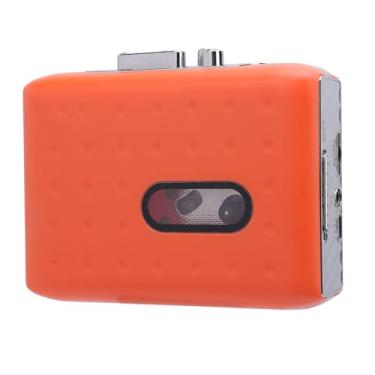 Imagem de Leitor de Cassetes Conversor Digital Portátil USB C Gravador MP3 Laranja