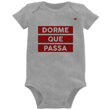 Imagem de Body Bebê Dorme que passa - Foca na Moda, Cinza, P