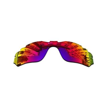 Imagem de Vonxyz Lentes de reposição para óculos de sol Oakley Radar Edge ventilado OO9184 - Midnight MirrorCoat polarizado