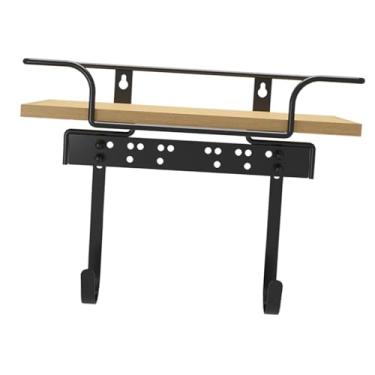 Imagem de IEUDNS Rack de armazenamento de placa de ferro, metal dobrável dobrável cabide elétrica parede montada para casa de banheiro doméstico quarto de banheiro