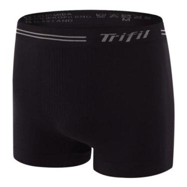 Imagem de Kit 2 Cuecas Trifil Boxer Microfibra CE0277, Preto, Preto, EG