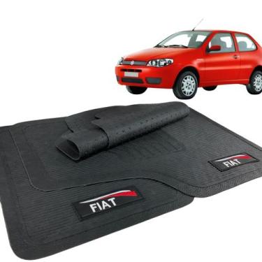 Imagem de Jogo Tapete Palio 2008 2009 2010 2011 Borracha com Logo - FIAT