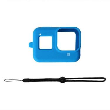 Imagem de Capa de Silicone para GoPro Hero 8 Black + Cordão Ajustável - FUNPro, 