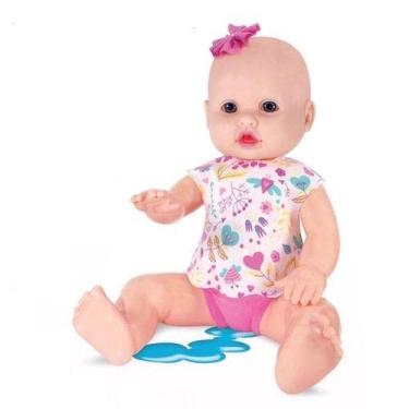 Imagem de Brinquedo Boneca Bebê Mama e Faz Xixi Infantil - Sid-Nyl