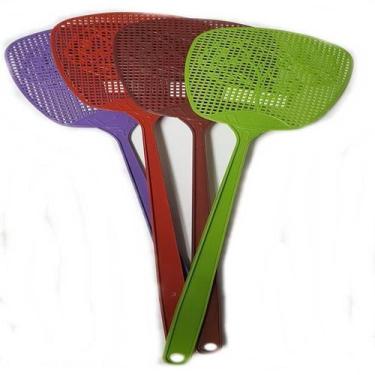 Imagem de Mata Mosca inteiro plastico (Pá Mata Mosca) com 12 unidades e cores so