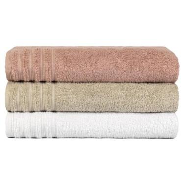 Imagem de Kit 3 Toalha Gigante Banhão Fio Penteado 100% Algodão Twist - Central 