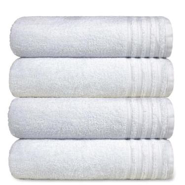 Imagem de Kit 4 Toalha Gigante Banhão Fio Penteado 100% Algodão Twist - Central 