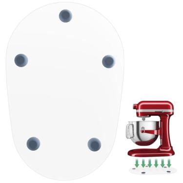 Imagem de Tapete deslizante compatível com KitchenAid 5-8 Quart Bowl-Lift Stand Mixer, acessórios de bandeja deslizante para 5-8 Qt Bowl Lift Stand, transparente