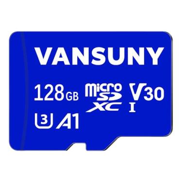 Imagem de Vansuny Cartão micro SD 128GB microSDXC cartão de memória com adaptador SD A1 App Performance V30 4K Gravação de vídeo C10 U3 Micro SD para telefone, câmera de segurança, câmera de painel, câmera de ação