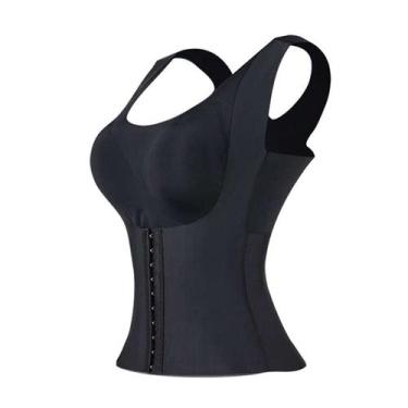 Imagem de Cinta Modeladora De Corpo Sem Costura 4 Em 1 Bojo Preto Tamanho:L - Sh