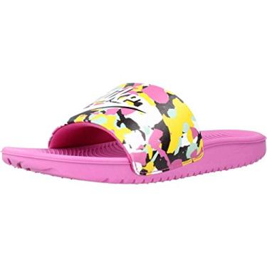 Imagem de Nike Kawa Slide Se Mc (gs/ps) Sandália infantil grande Cn7430-600, Cosmic Fuchsia/White/Emerald Rise, 3 Big Kid