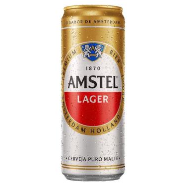 Imagem de Cerveja Lager Premium Puro Malte Amstel Lata 350ml