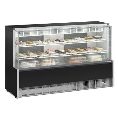 Imagem de Vitrine Expositora de Vidro para Bolos, Tortas Refrigerado Aurora Gelopar gpea 1,75M 110/127V
