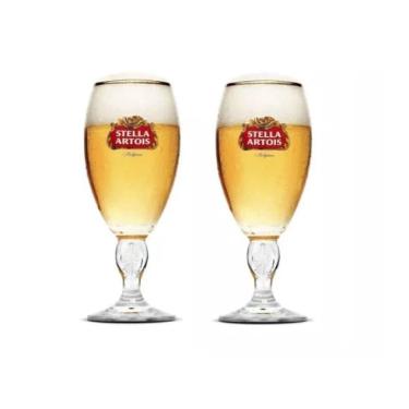 Imagem de Kit de 2 Taça Stella Artois Cálice Litografada Cerveja 250ml