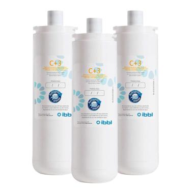 Imagem de Filtro Refil ibbl Girou Trocou C + 3 para Purificadores de Água - Kit com 3 unidades 24010002