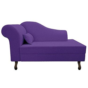 Imagem de Recamier Rafaela 185cm Lado Direito Corano Roxo - Amarena Móveis