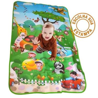 Imagem de Tapete Tatame Térmico Bebe Atividades Infantil Lavável Grande 100X180C