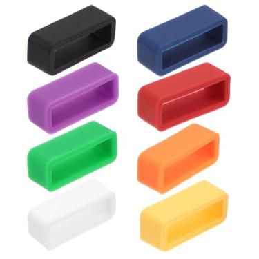 Imagem de 8 Unidades Faixa De Relógio De Silicone Clipes De Banda Anel De Fivela Anti-queda Pulseira De Relógio Detentor Do Anel Assistir Protetor De Colisão Titular Do Anel Substituir