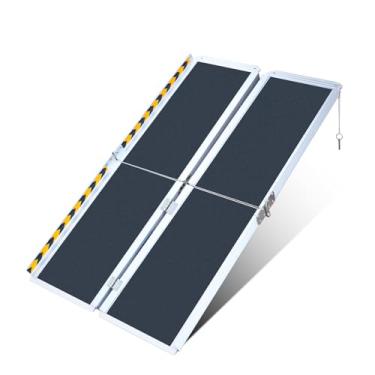 Imagem de DumetEisen Rampa Portátil Para Cadeira De Rodas 5 Pés, Dobrável Alumínio Antiderrapante Deficientes, Capacidade Peso 800 Libras, Degraus Casa, Escadas, Carro