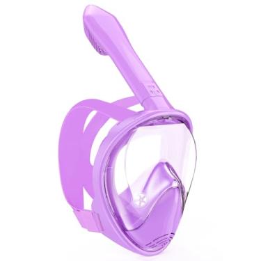 Imagem de Hydiview Máscara De Mergulho Infantil Com Snorkel, Rosto Inteiro, Equipamento De Mergulho Para Crianças De 2 A 14 Anos Com Suporte Para Câmera, Conjunto De Mergulho Com Snorkel Com Visão Panorâmica