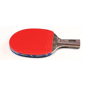 Imagem de Raquete de tênis de mesa de tênis de mesa 5 estrelas Pro Carbon Ping Pong Bat, preto/vermelho (cor: B2)