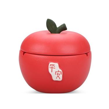 Imagem de Cinzeiro de mesa criativo para mulheres cinzeiro de mesa de cerâmica para fumar elegante bonito para uso doméstico ornamentos de escritório (cor: vermelho)