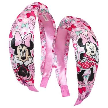 Imagem de LUV HER Tiara licenciada Disney Minnie com nó – faixas grossas para meninas – Tamanho único – Acessórios de cabelo para crianças acima de 3 anos