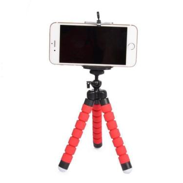 Imagem de Tripé Para Celular Flexivel E Camera Vermelho CBRN08759 - COMMERCE BRA