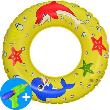 Imagem de Boia Inflável Piscina Infantil Amarelo 60 cm CBRN15054 - Commerce Bras