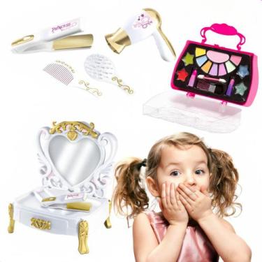 Imagem de Kit Penteadeira Princesa Infantil Acessórios C/ Maquiagem  - Zuca Toys