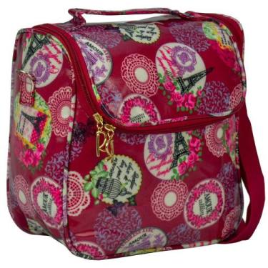 Imagem de Bolsa Feminina Necessaire Térmica Paris Vinho CBRN16990 - COMMERCE BRA