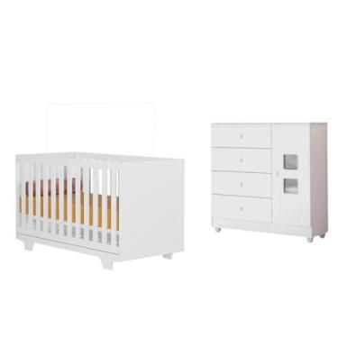 Imagem de Quarto Ideal Para Seu Bebê Completo Berço MiniCama e Cômoda - Anayben