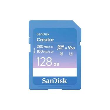 Imagem de Cartão de Memória SanDisk Creator Series SD UHS-II 128GB, Leitura 280M
