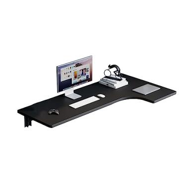 Imagem de Mesa de canto montada na parede em forma de L mesa de canto para escritório doméstico mesa flutuante para laptop, mesa dobrável para estudo, quarto, banheiro ou varanda (90 x 60 x 40 cm (35,4 x 23,6 x